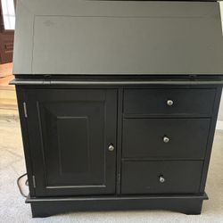 Black Pottery Barn Secretary Desk