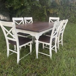 Farmhouse Dining Table Real Wood