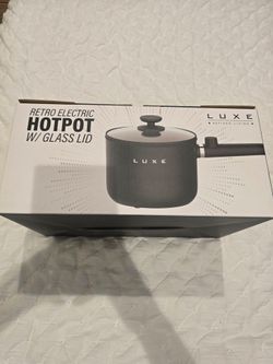 Luxe Retro Electric Hotpot with Glass Lid