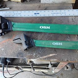 OSH 24" And 15" Crescent Wrenches 