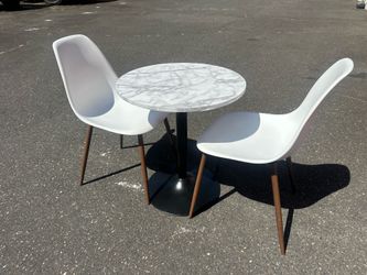 Table & 2 chairs (table height is adjustable) $99 obo