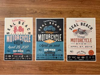 Tank Farm / Seal Beach Motorcycle Show Posters (4)