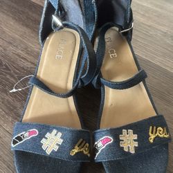 Children’s Place Wedges Demin Shoes 