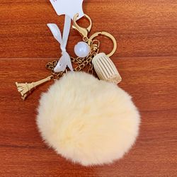 NWT furry Keychain