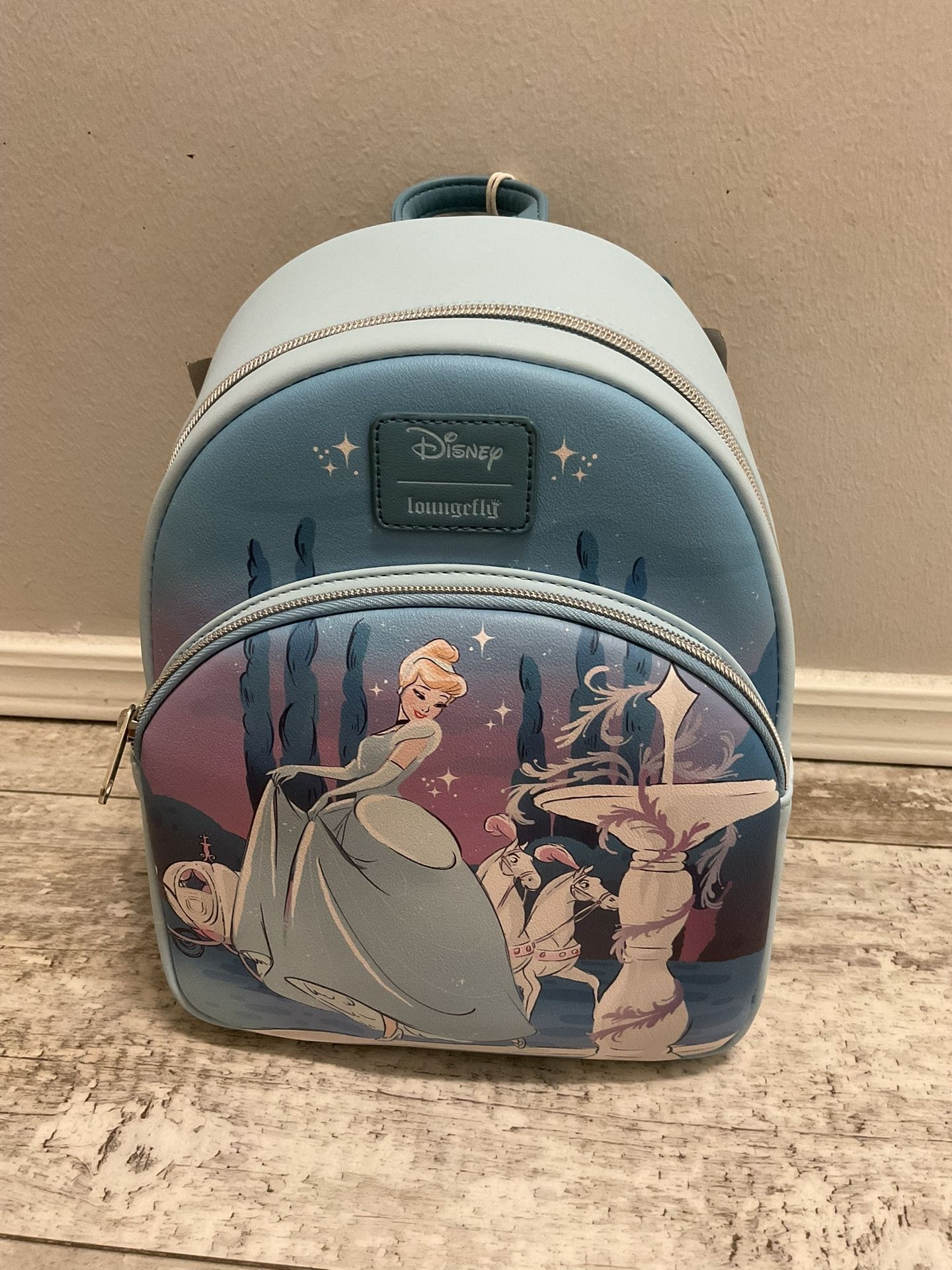 NWT Loungefly Cinderella Blue Ball Gown Backpack
