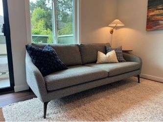 West Elm Sofa in Gray Fabric