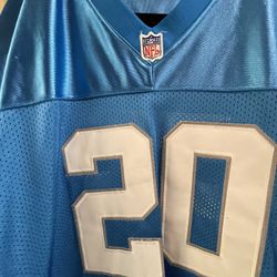 Barry Sanders Throwback 1996 Light Blue Jersey