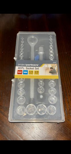 New 40 Piece Socket Set, Factory Sealed