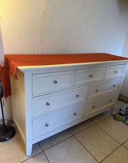 White Dresser With Mirror