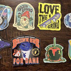 8 For $8 Dutch Bros Stickers 