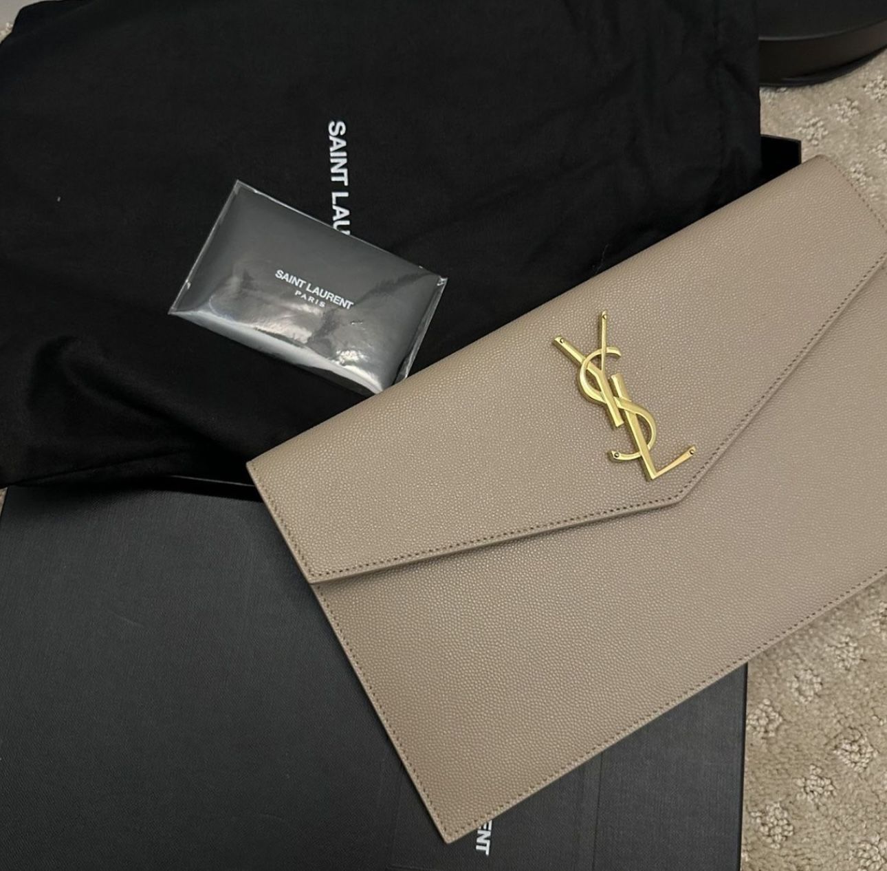 Saint Laurent Nude Clutch