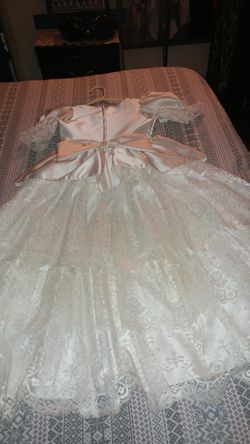 Baptisam dress in white.the size