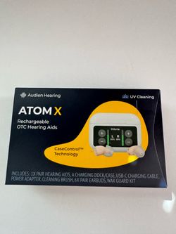 Brand new never use rechargeable otc hearing buds(cash & pick up only)