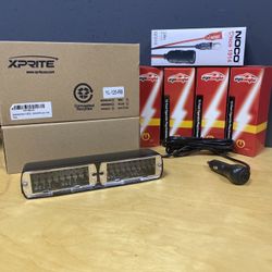 🔌 Xprite LED Strobe Light + NOCO Adapter + 12ft Extension Cords (Bundle Deal!)
