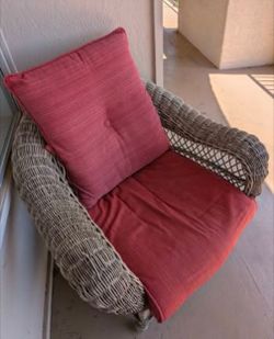 Wicker patio chair