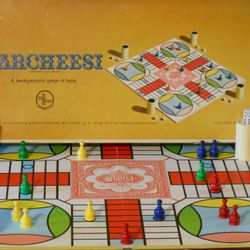 Vintage 1964 PARCHEESI Selchow & Righter Gold Seal Edition - COMPLETE