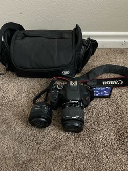 Canon EOS Rebel T3i DSLR Camera Bundle + 2 Lenses – $300 OBO 📸