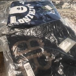 Bape & Balenciaga T-shirt Sweater Medium Crypto SS25 Blue Black 