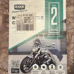 Budge motorcycle cover Size 2 standard for outdoor protection in moderate climates