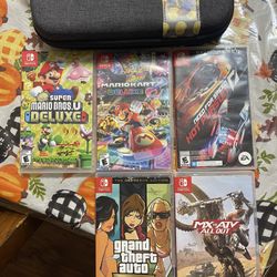Nintendo Switch Games And Case