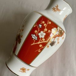 Vintage 1978 Rare And Limited Edition “Vase Of The Noble Plum Blossom” By Okura Art China