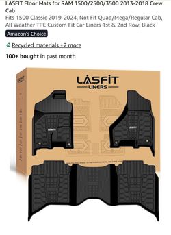 Lasfit Floor Mats for RAM 1500/2500/3500 Crew Cab