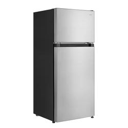 4.5 cu. ft. 2-Door Mini Refrigerator in Platinum Steel with Freezer