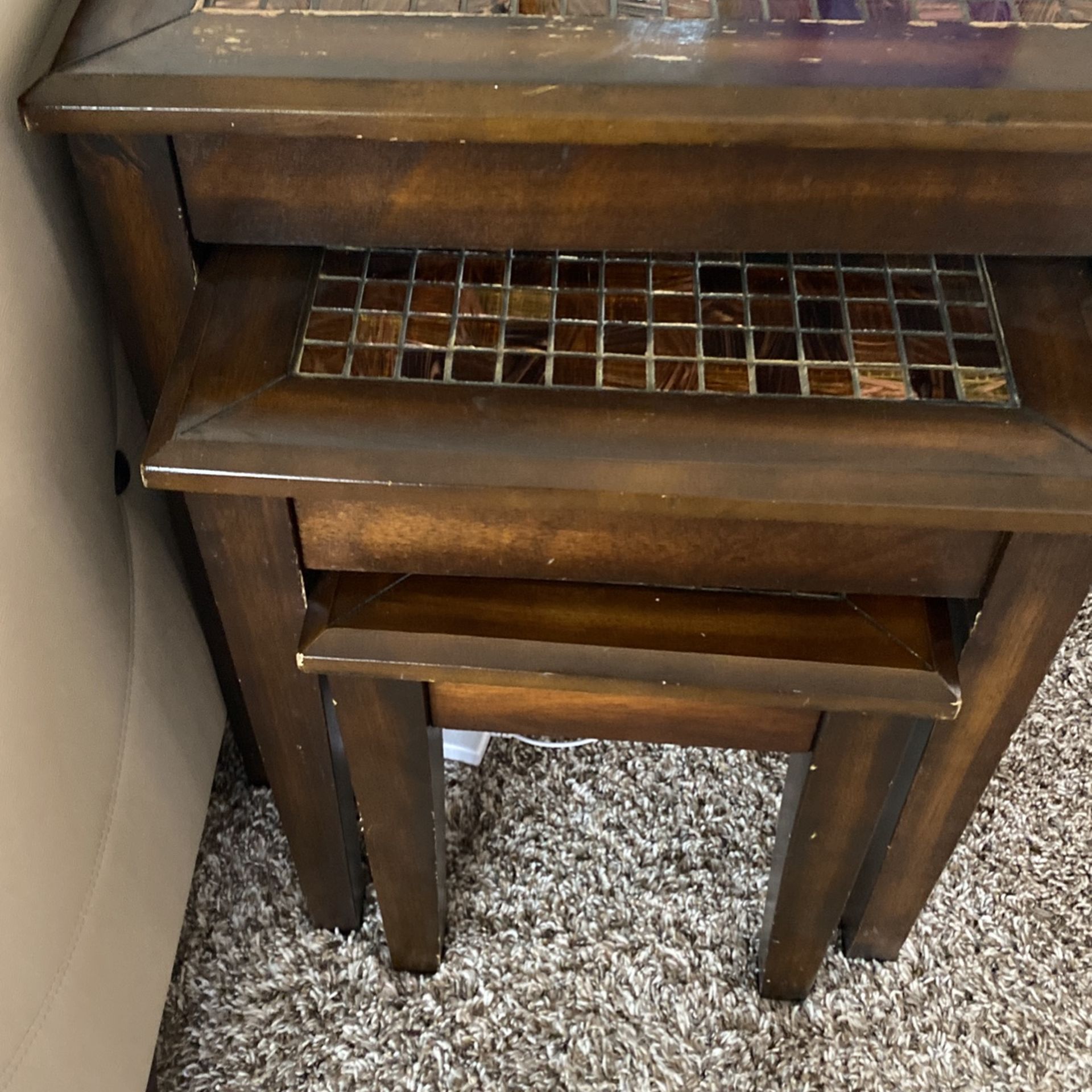 Nesting Tables (3) And End Table