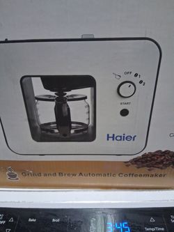 Haier Grind & Brew Automatic Coffee Maker, NEW