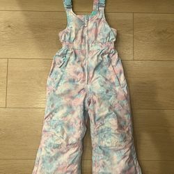 Kids Snow Bibs Pants Girl Size 4T (XXS)