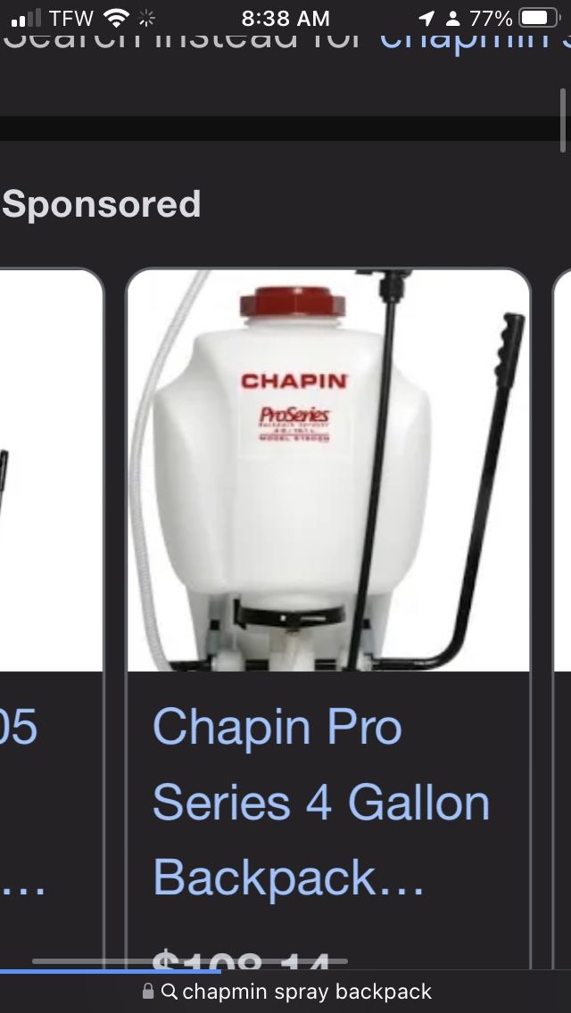 Chapman Backpack sprayer