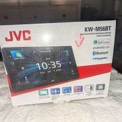 JVC KW-M56BT Double DIN Digital Media Receiver 6.8" Capacitive Touch Monitor