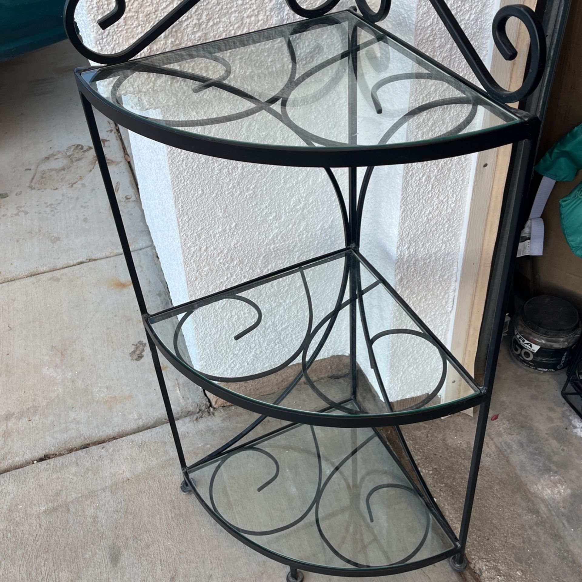 Corner glass Shelf
