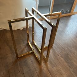 Gold Dining Table Base For Round Or Rectangle Table
