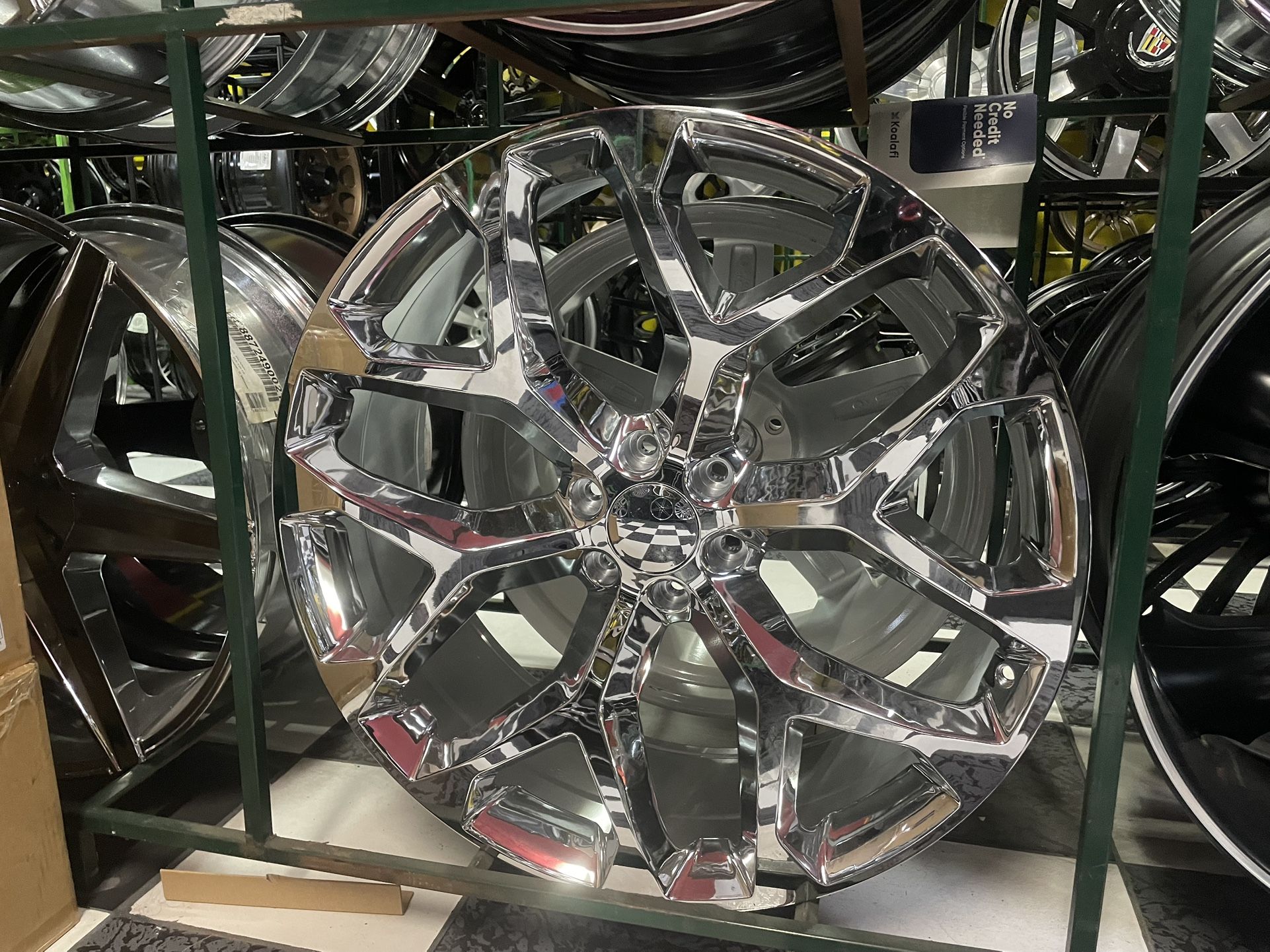 26 Inch Chrome Snowflakes
