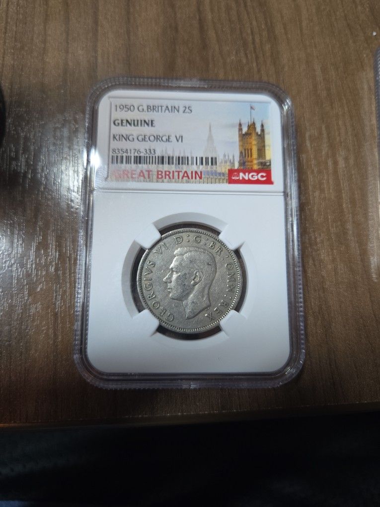 1950 Shillings Graded Coin