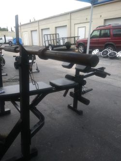 Bench w/weights