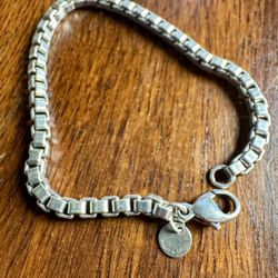 Tiffany & Co. Sterling Silver 925 Box Link Bracelet – Authentic – Great Condition