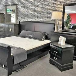 New 4pc Bedroom Set In Box Buy Now Pay Later $39 Down No Credit Needed