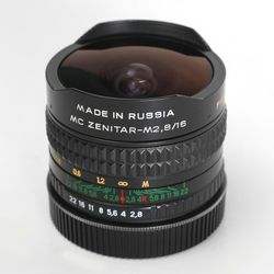 Zenitar 16mm f2.8 Lens - Canon EF mount
