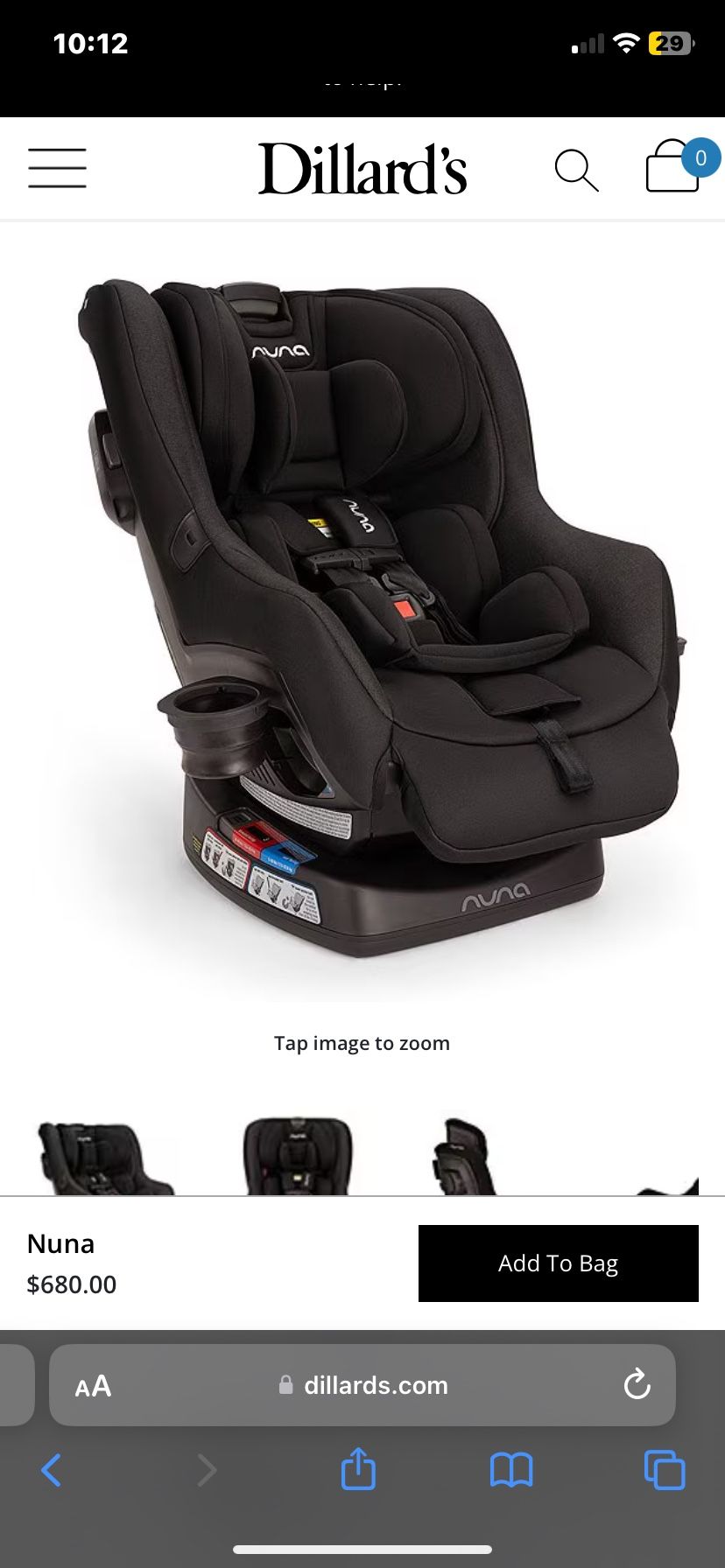NUNA RAVA Car Seat (Black)