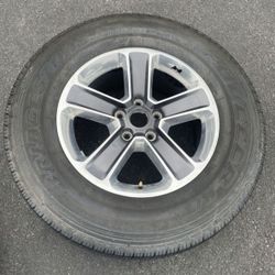 1 New - 255/70r18 5x5 5x127 Jeep Wrangler Sahara JL JK Gladiator Rim Wheel 100% Treads Tire!!!!