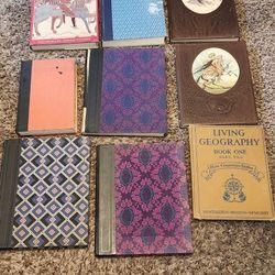 Lot Of 9 Random Vintage Books
