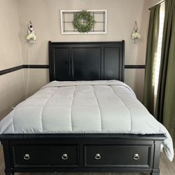 Queen Bed Frame with Drawers