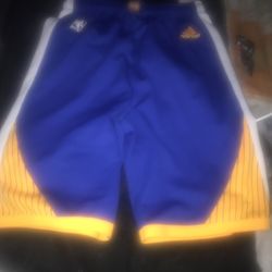 Kids Size Large Warriors Shorts.  In Excellent Condition.