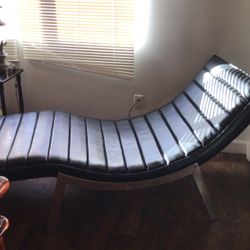 Sofa Black Leather  Used 