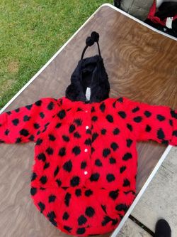 Ladybug costume 0 to 9months
