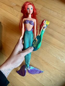 90s Little Mermaid Ariel Doll And Brush