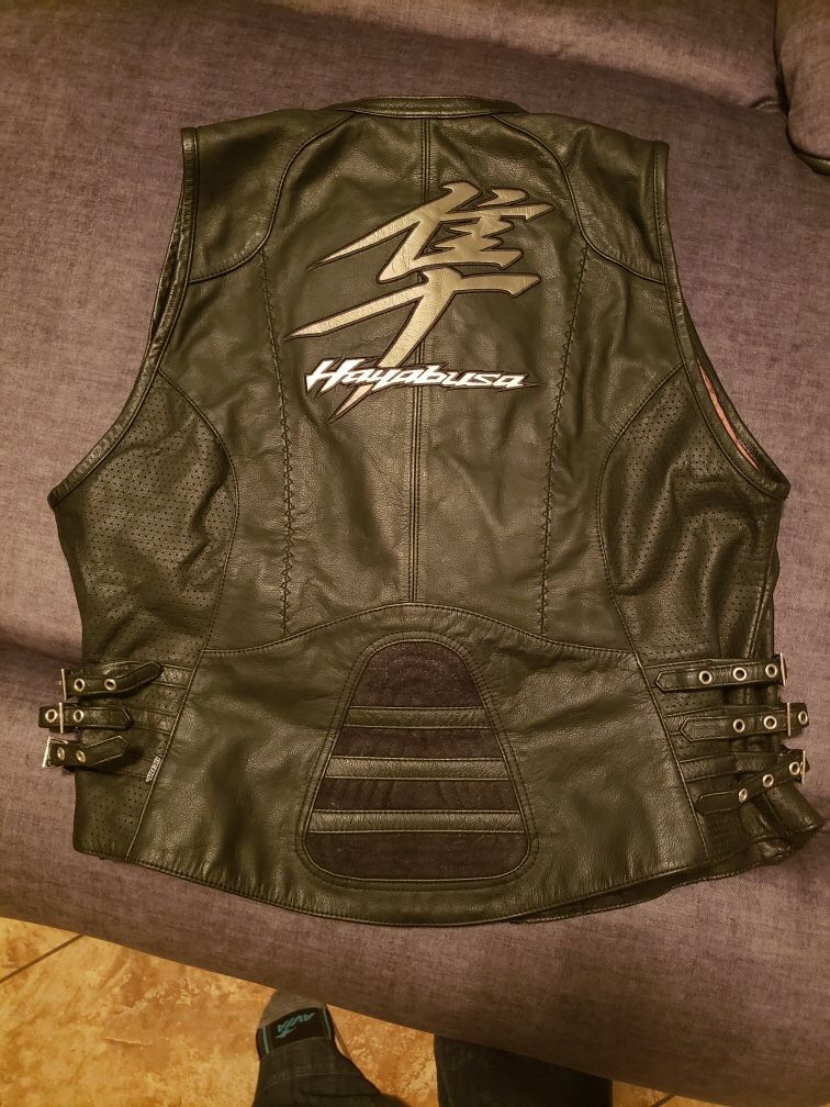Original Female leather Suzuki Hyabusa Vest