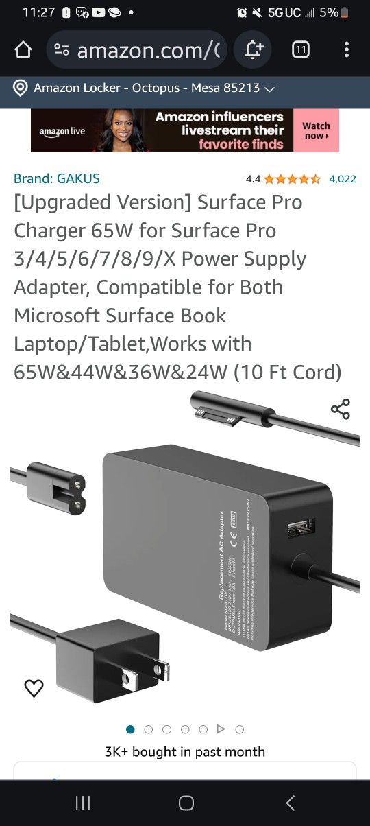 Microsoft Surfac Pro Charger Upgradeed Version 